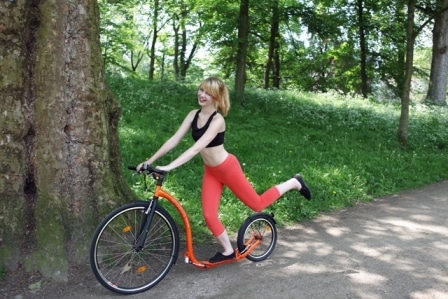 kinderstep of trainen op de step zoals de Kickbike Sport G4