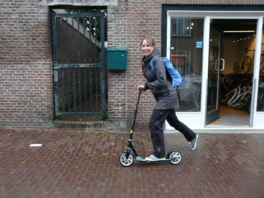 De vouwstep is handig en compact