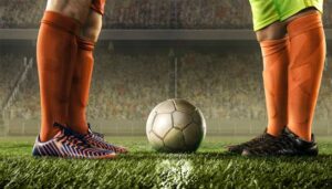 Voetballers en hardlopers extra training